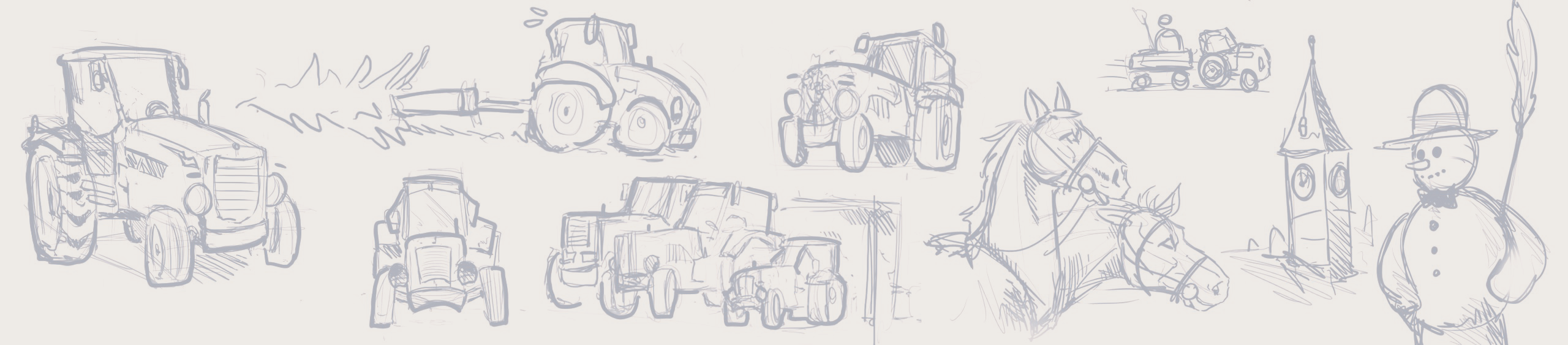 Bleistift-Traktor-Stössel